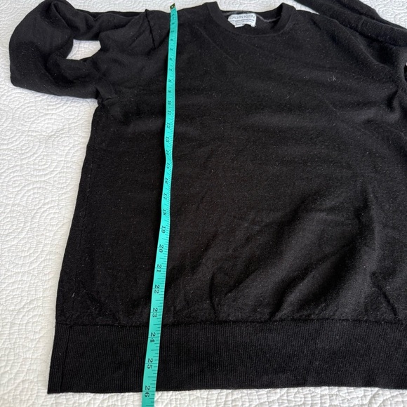 Calvin Klein Black Wool Crewneck Sweater - Picture 9 of 10